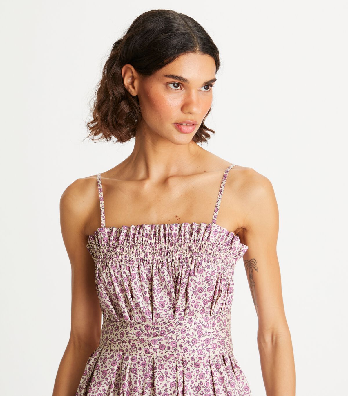 Tory Burch Pink Ruffle Top Dress