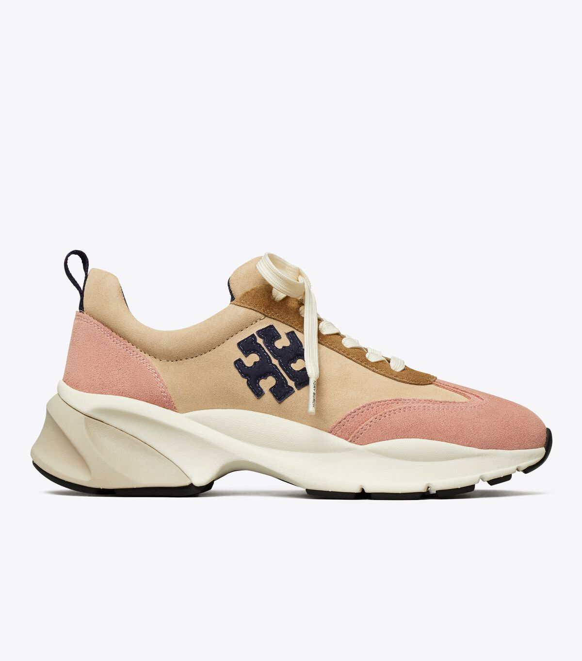 Tory Burch Brown / Blue / Pink Good Luck Sneakers