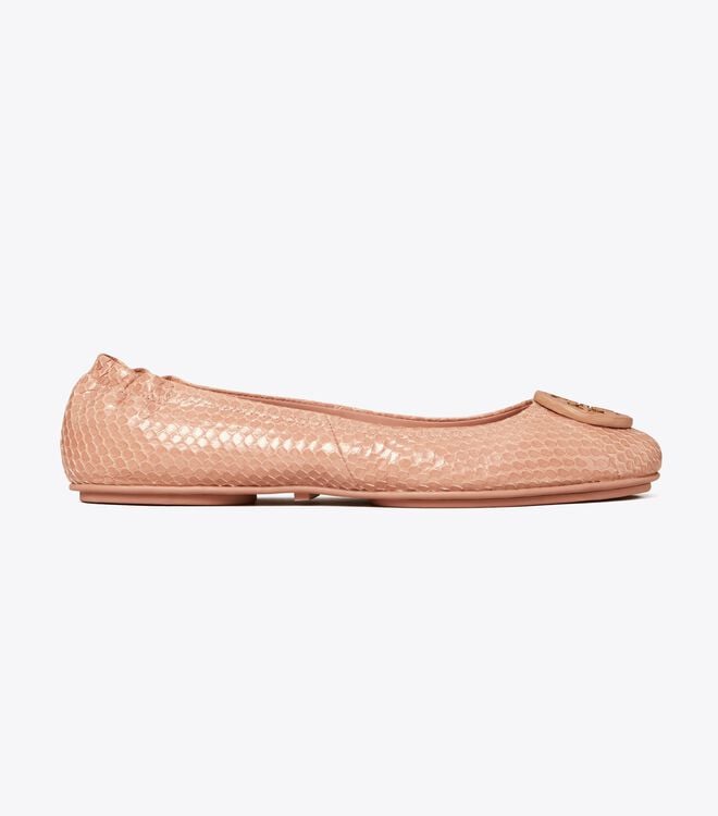 Tory Burch Pink Minnie Travel Ballet Flats