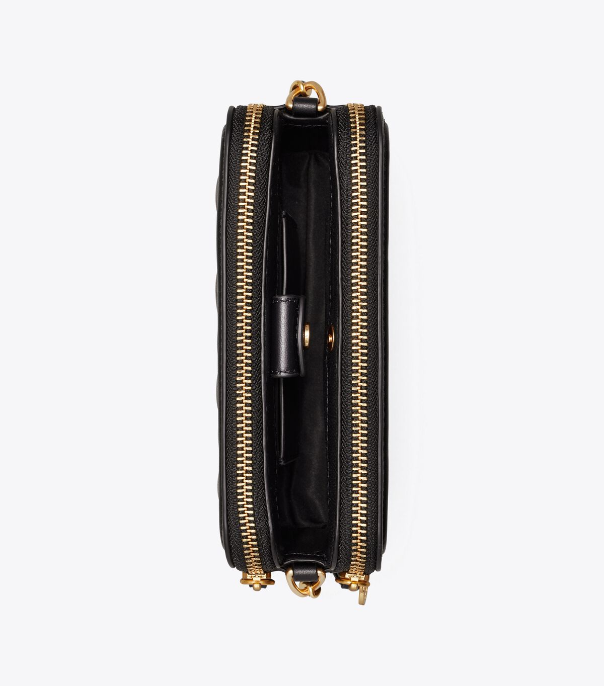 Tory Burch Black Fleming Double-zip Crossbody Bags