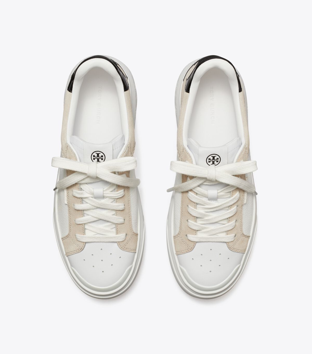 Tory Burch Titanium White / Black Ladybug Sneakers