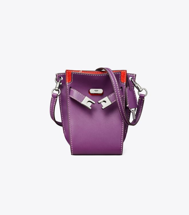 Tory Burch Purple Petite Lee Radziwill Satchel Bags