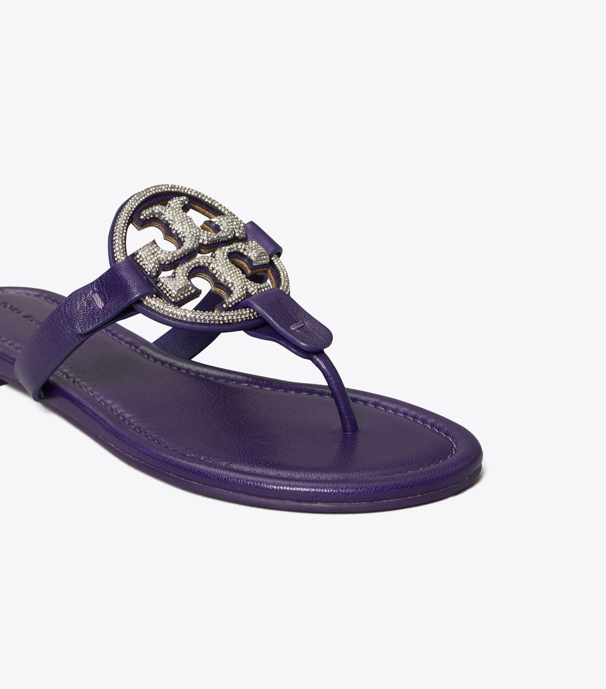 Tory Burch Deep Purple Miller Pavé Sandals