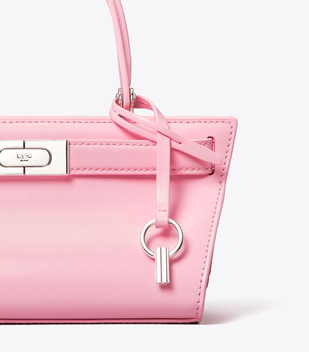 Tory Burch Pink Petite Lee Radziwill High-shine Mini Bag