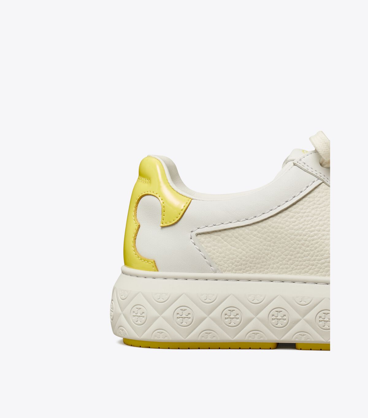 Tory Burch Titanium White / Yellow Ladybug Sneakers