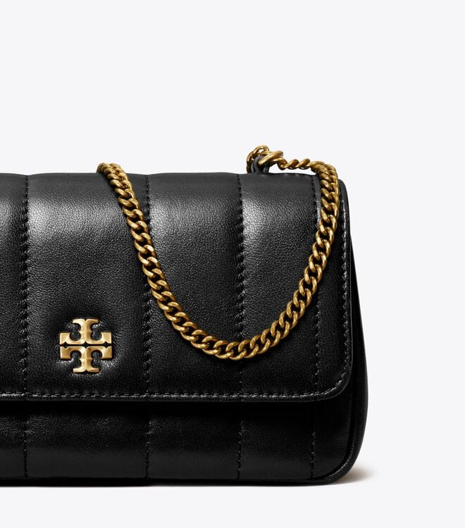 Tory Burch Black Mini Kira Flap Shoulder Bags