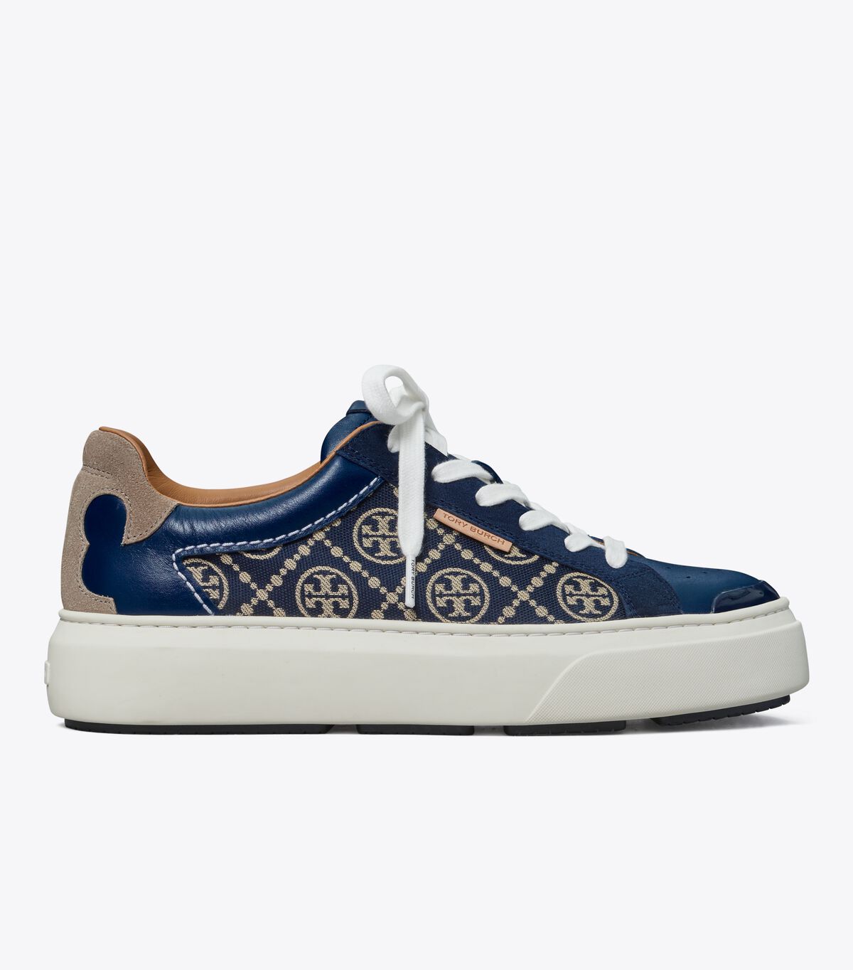 Tory Burch Navy T Monogram Ladybug Sneakers