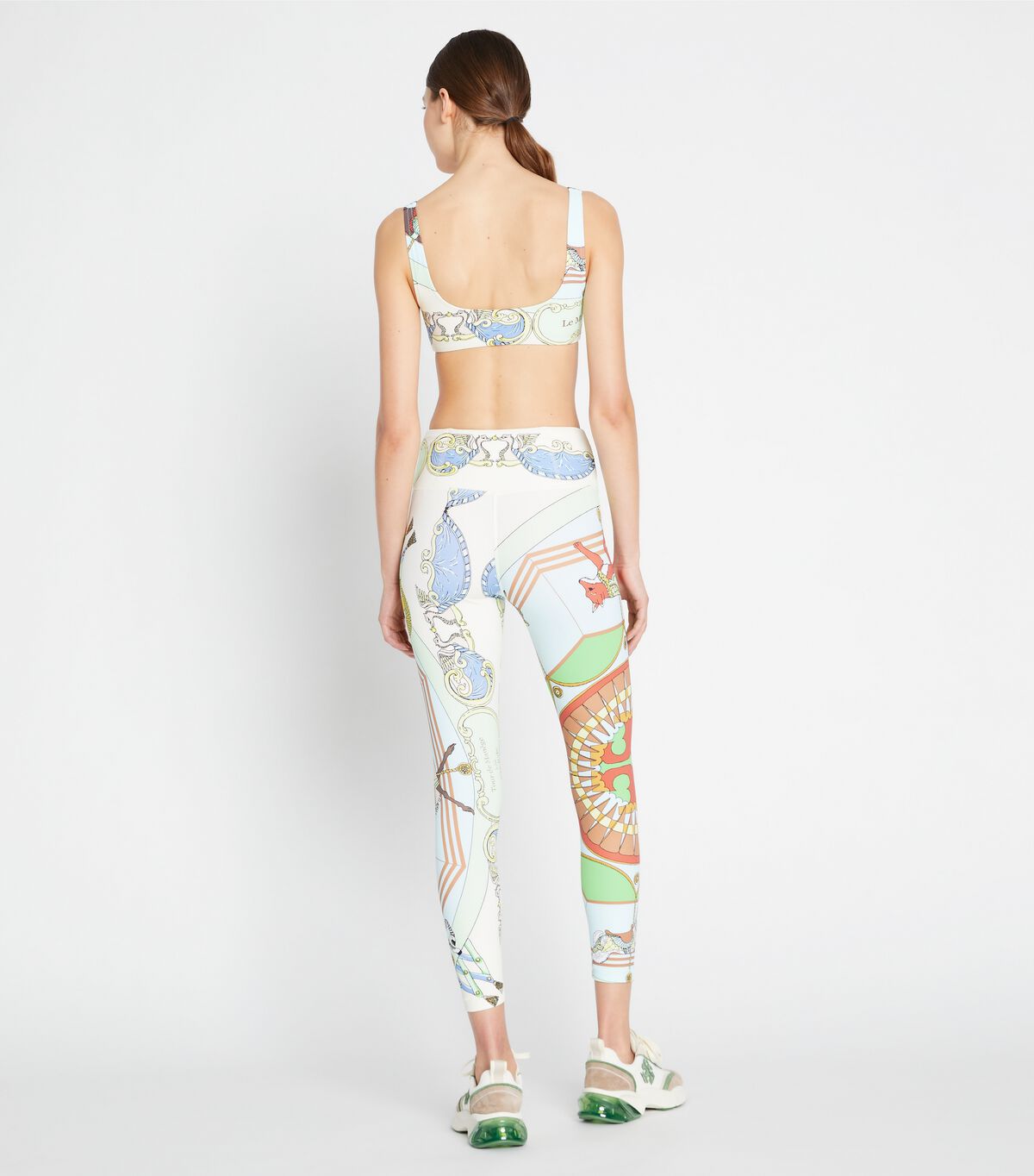 Tory Burch Blue Printed Scoop-back Bras