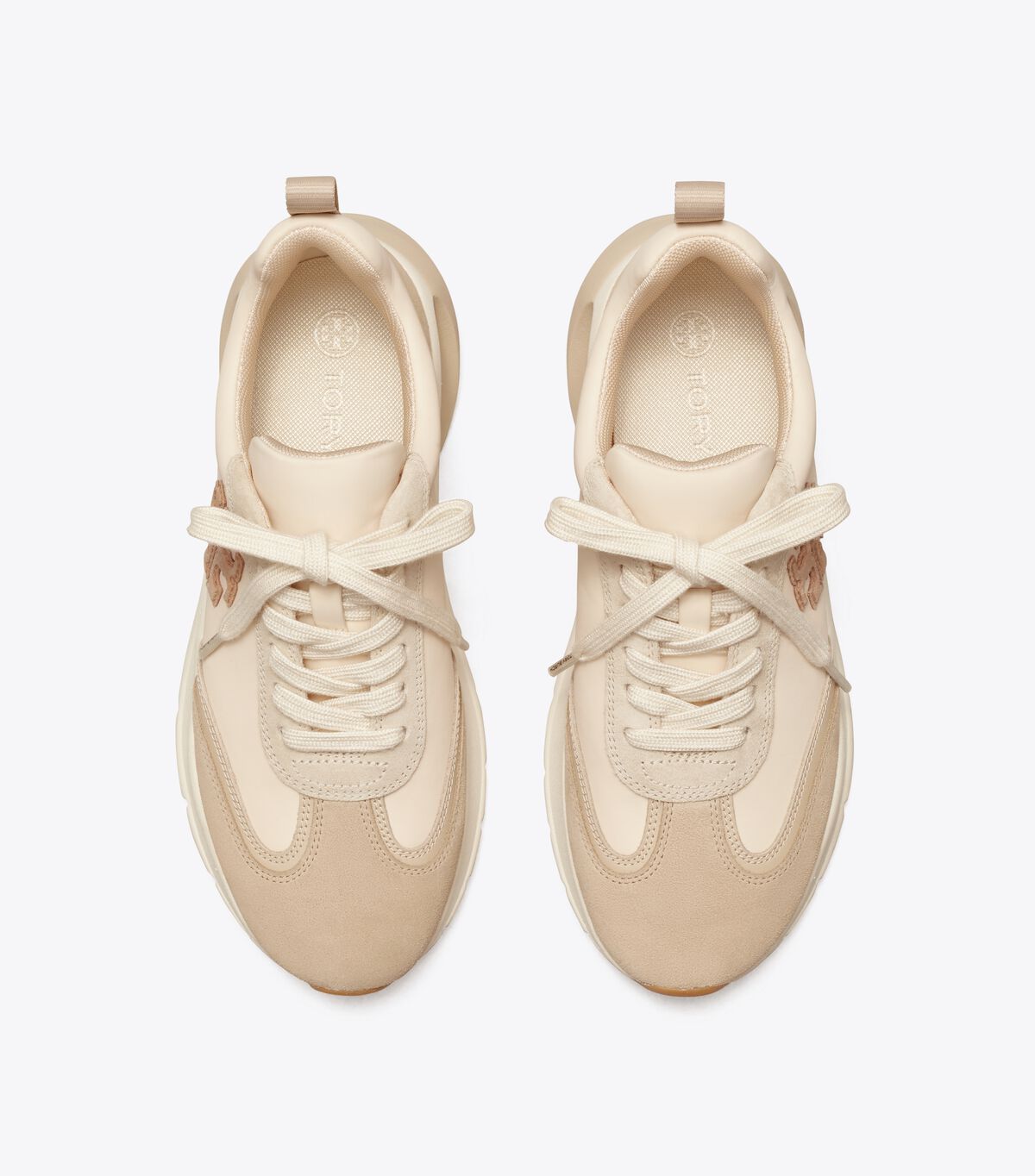 Tory Burch Beige Good Luck Sneakers