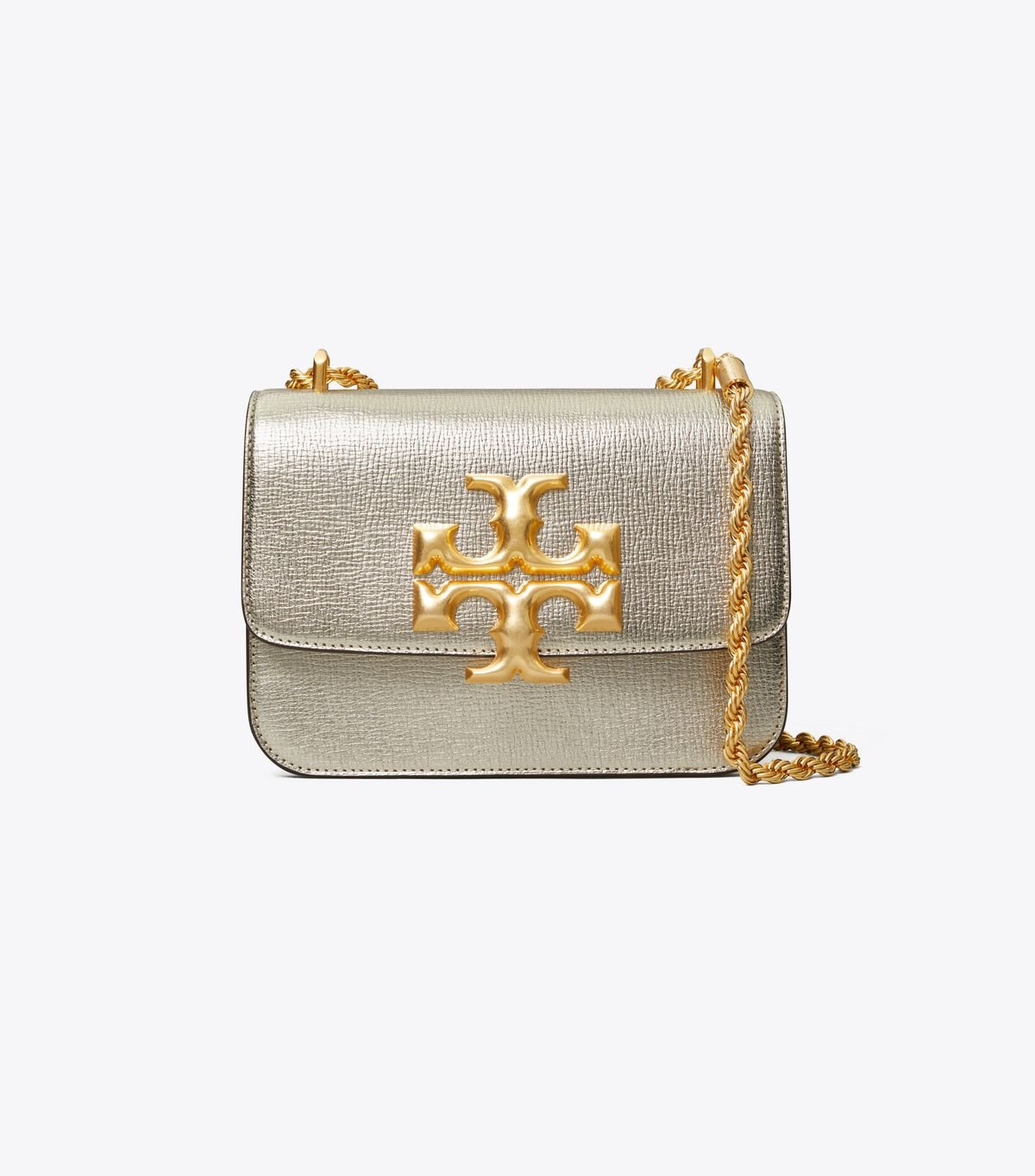 Tory Burch Gold Eleanor Small Shoulder Bags