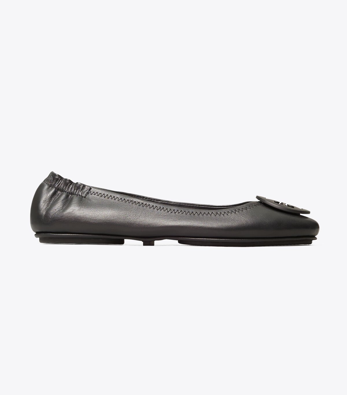 Tory Burch Black Minnie Travel Ballet Flats