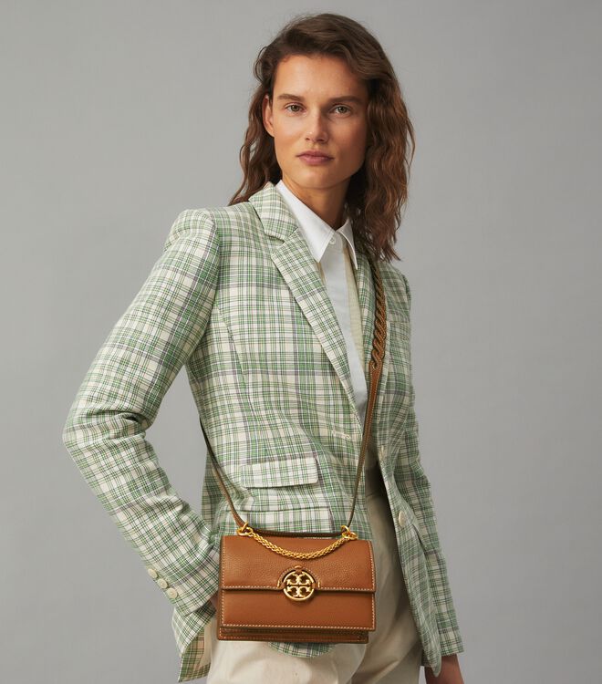 Tory Burch Brown Miller Mini Shoulder Bags
