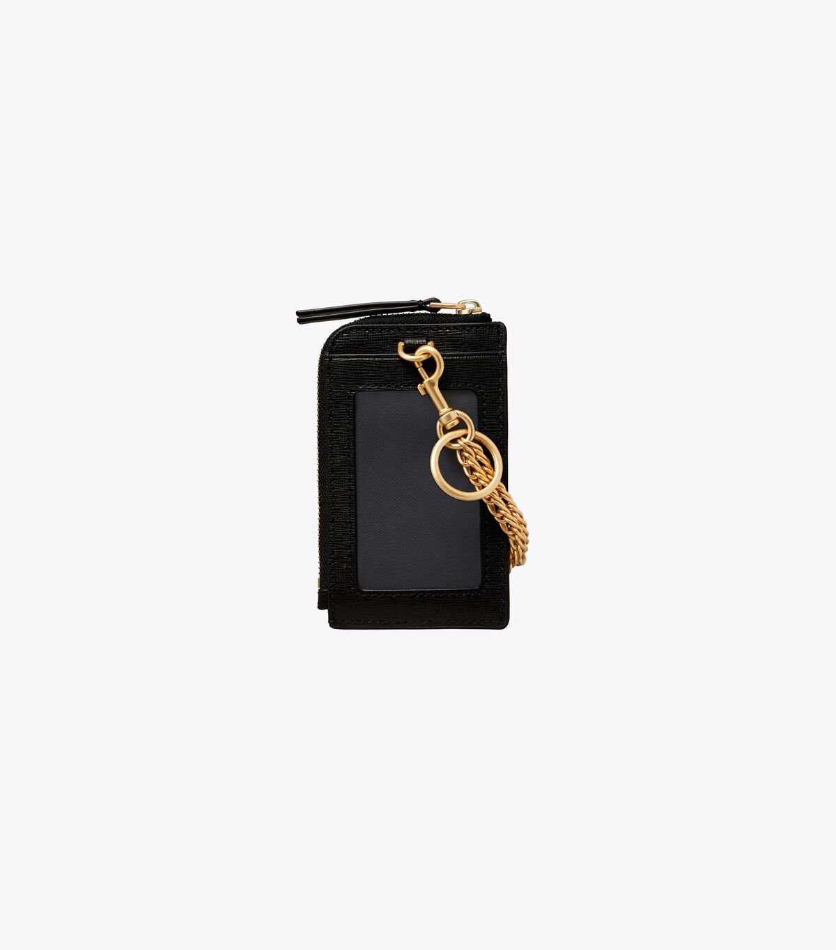 Tory Burch Black Robinson Lanyard Card Case