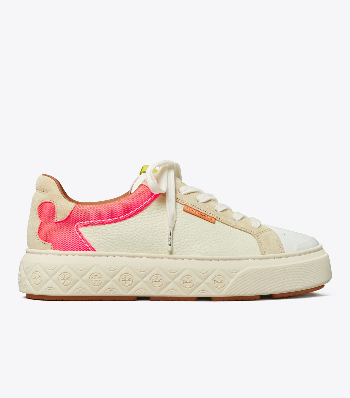 Tory Burch Cream / Pink Ladybug Sneakers