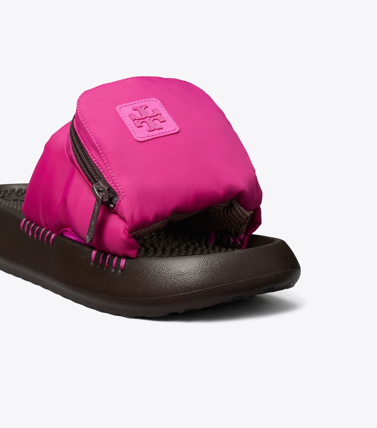 Tory Burch Purple / Brown Pocket Sandals