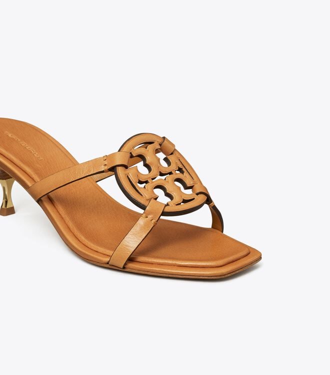 Tory Burch Brown Miller Geo Bombé Low Heels