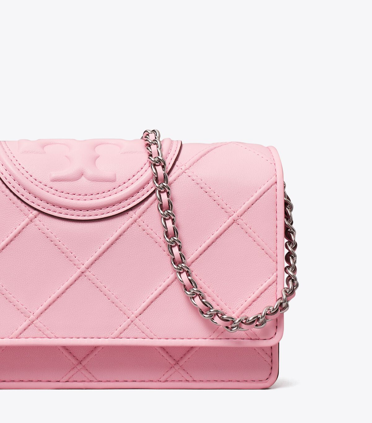 Tory Burch Pink Fleming Soft Crossbody Bags