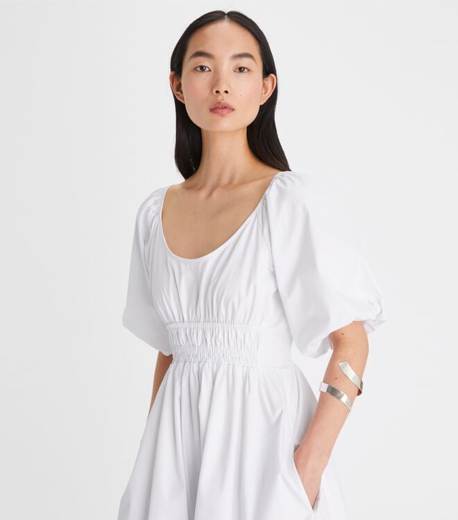 Tory Burch White Scoop-neck Dress