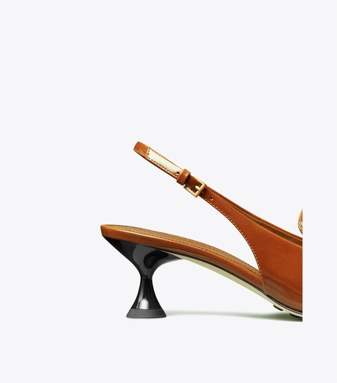 Tory Burch Brown Pointed Mules