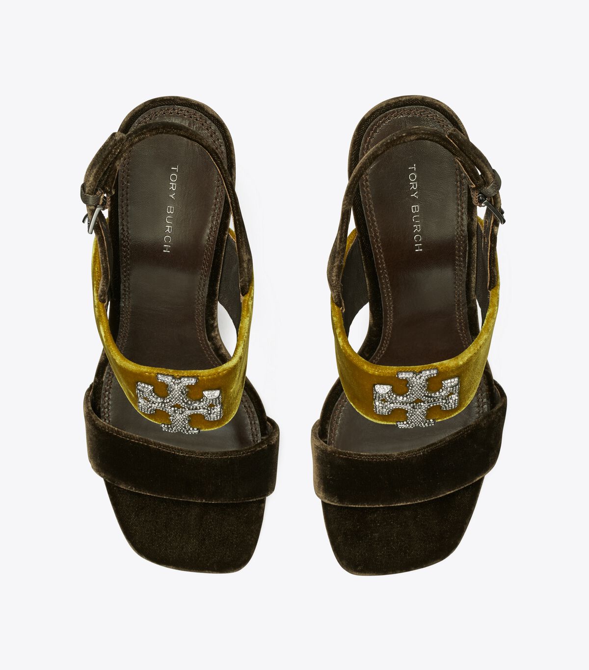 Tory Burch Dark Yellow Eleanor Pavé Heels