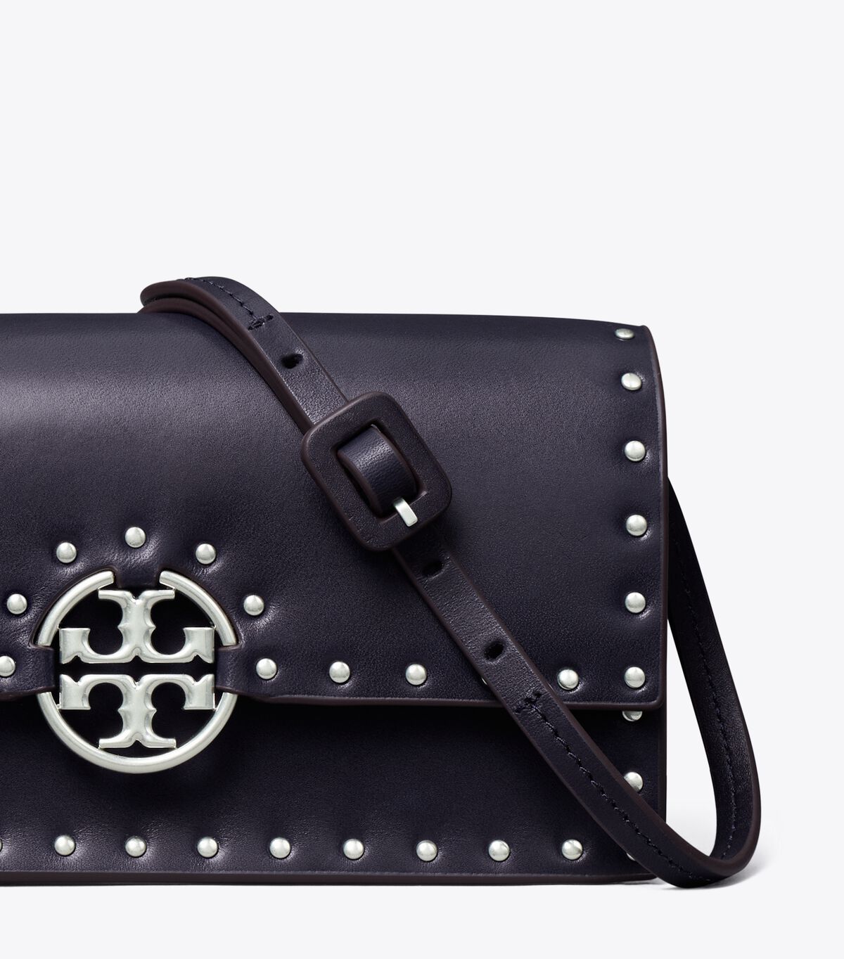 Tory Burch Black Miller Studded Crossbody Bags