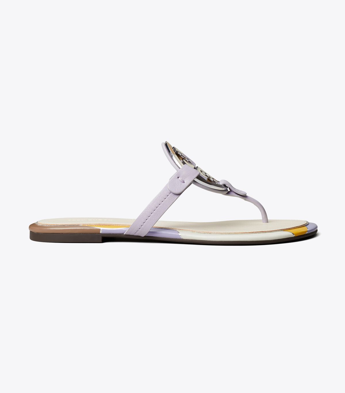 Tory Burch Light Purple Enamel Miller Sandals