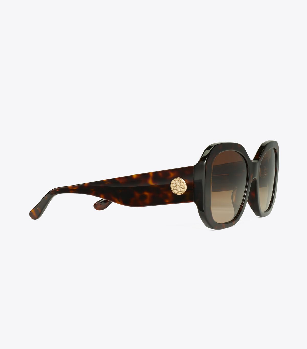 Tory Burch Dark Brown Oversized Square Sunglasses