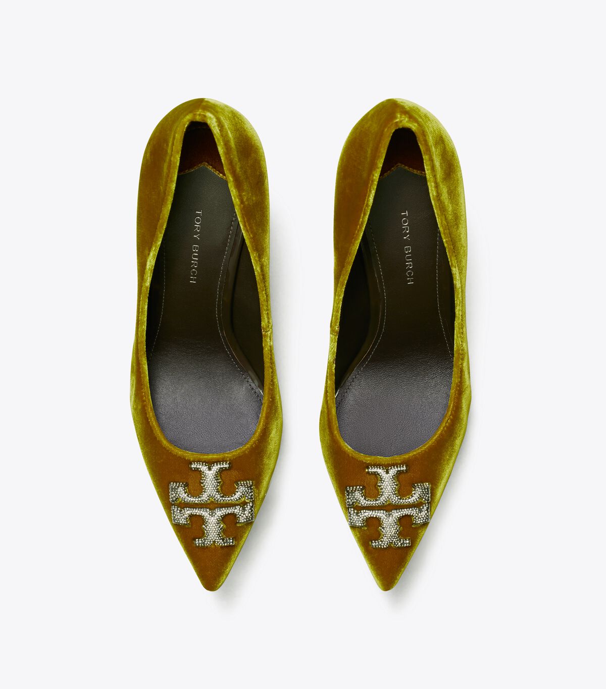 Tory Burch Dark Yellow Eleanor Pavé Heels