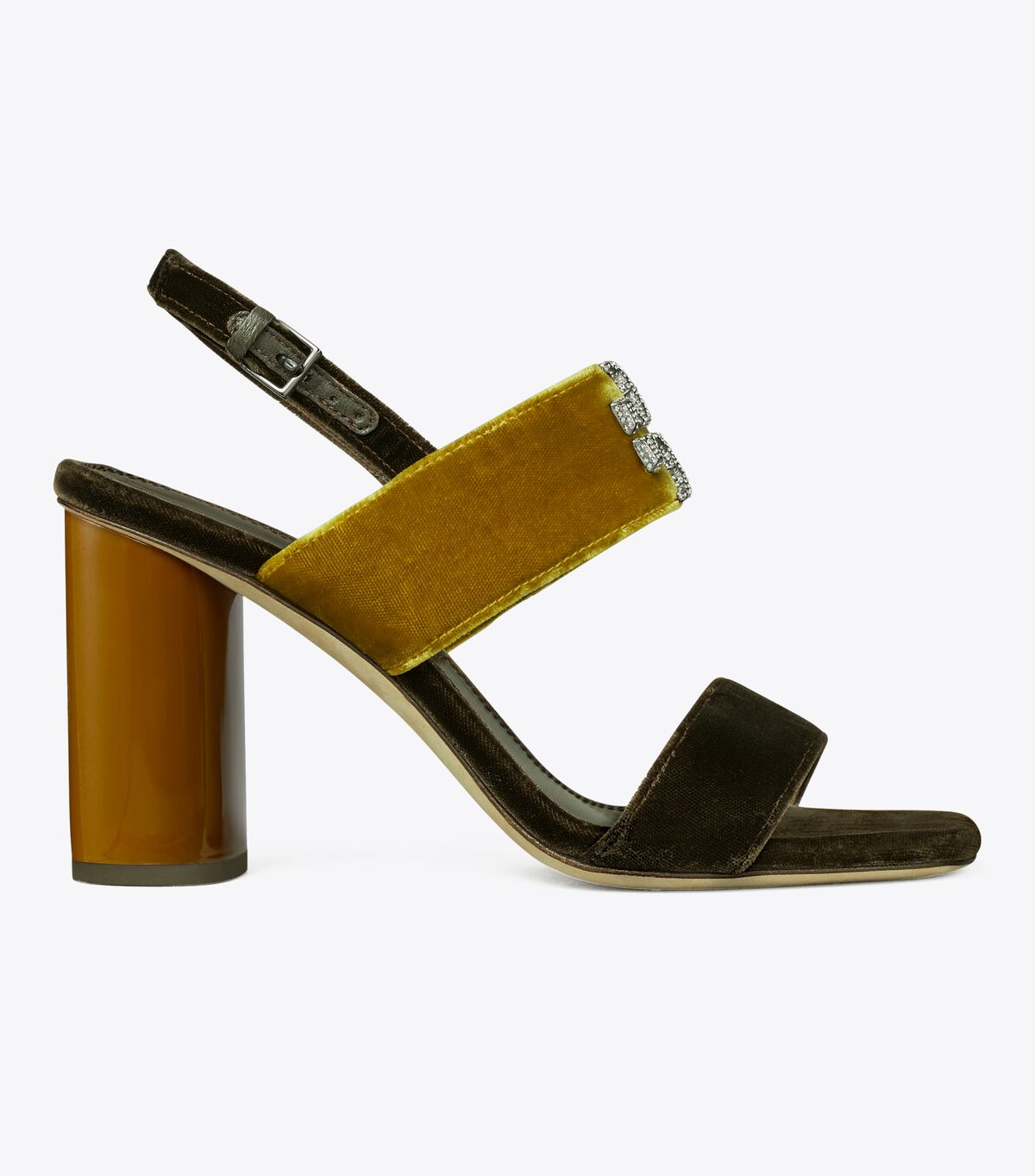Tory Burch Dark Yellow Eleanor Pavé Heels
