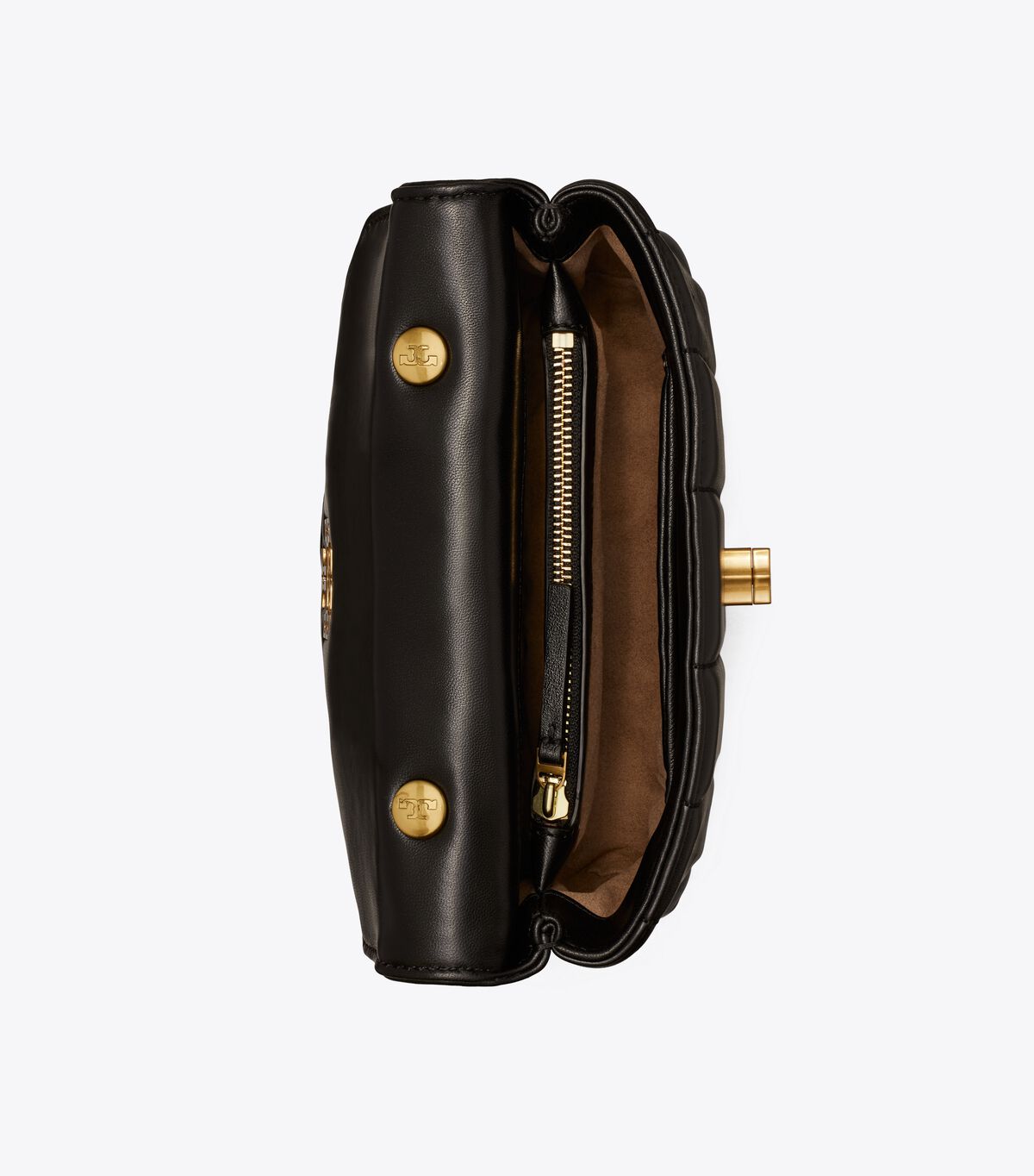 Tory Burch Black / Gold Small Kira Quilted Satchel Bags