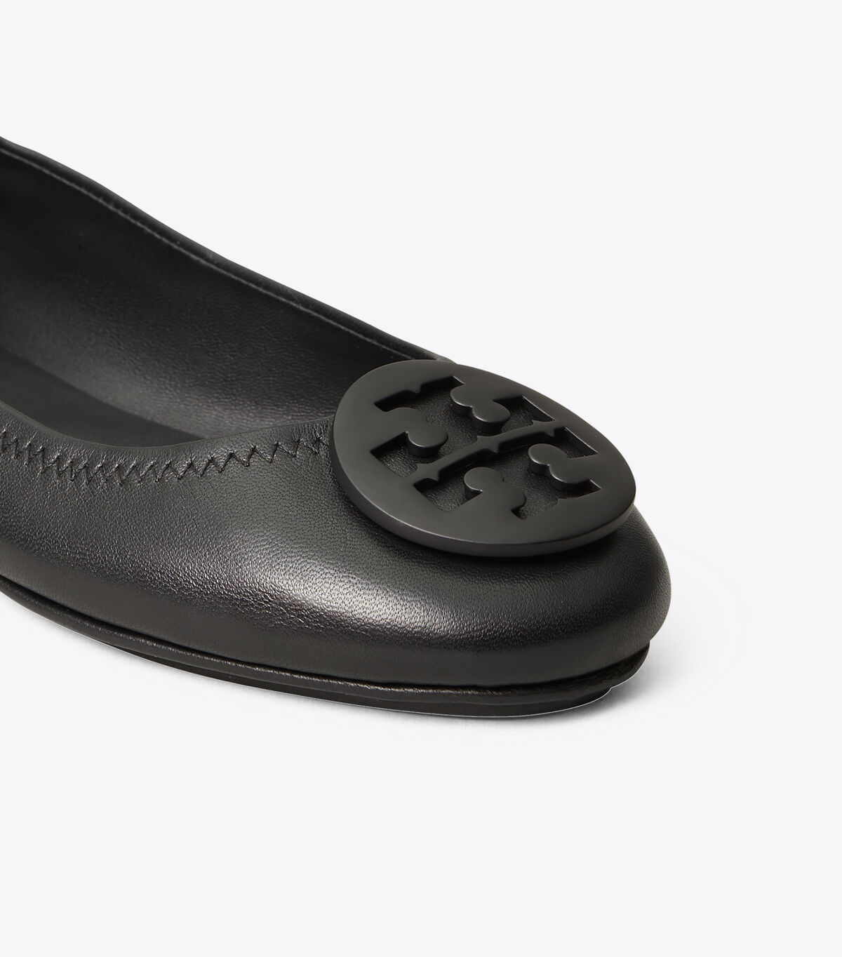Tory Burch Black Minnie Travel Ballet Flats