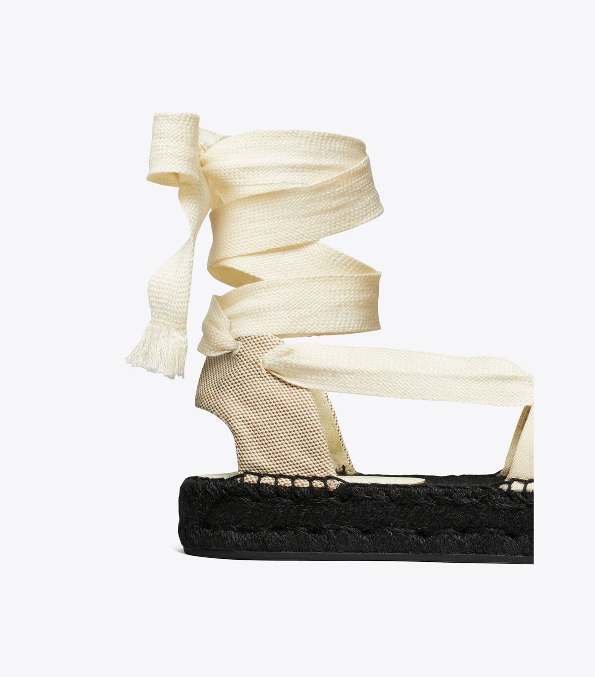 Tory Burch Beige Ribbon Espadrille