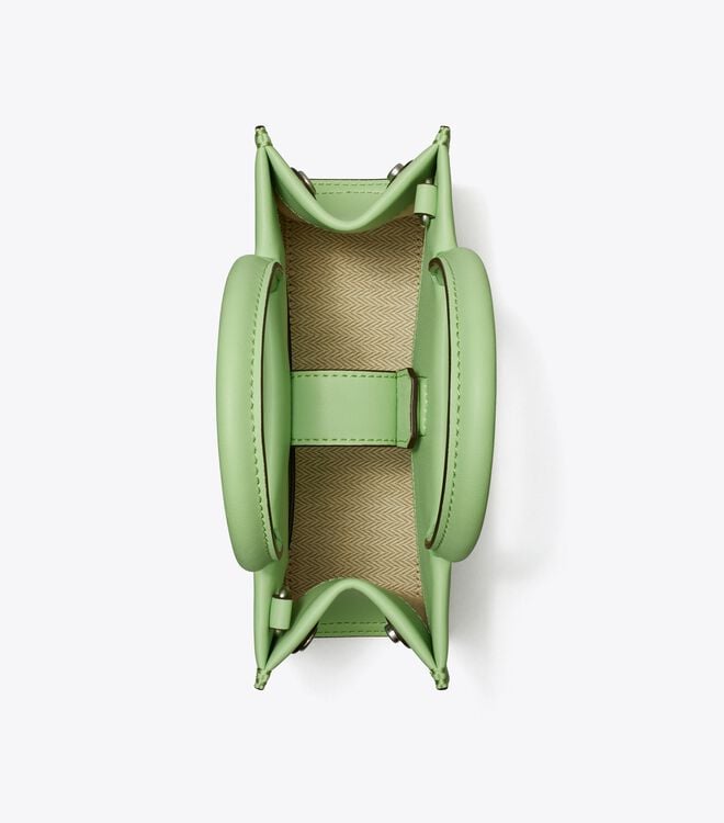 Tory Burch Green Mini Ella Bio Tote Bags