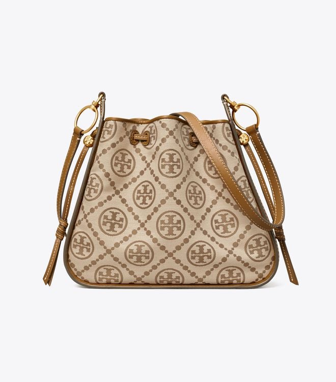 Tory Burch Brown T Monogram Satchel Bags