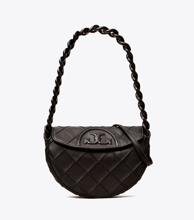 Tory Burch Black Fleming Soft Mini Bag