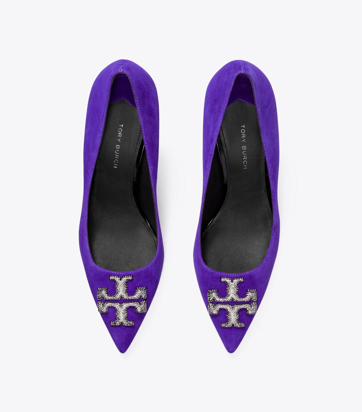 Tory Burch Deep Purple Eleanor Pavé Heels