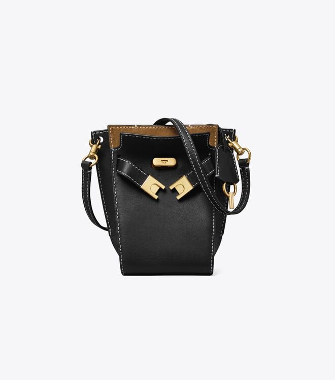 Tory Burch Black Petite Lee Radziwill Satchel Bags
