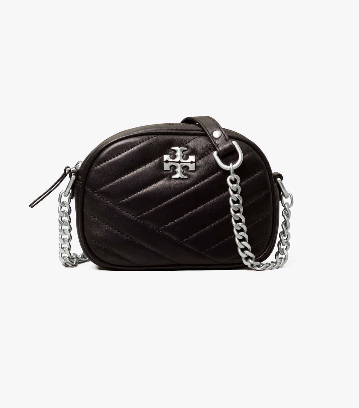Tory Burch Black Kira Chevron Small Mini Bag