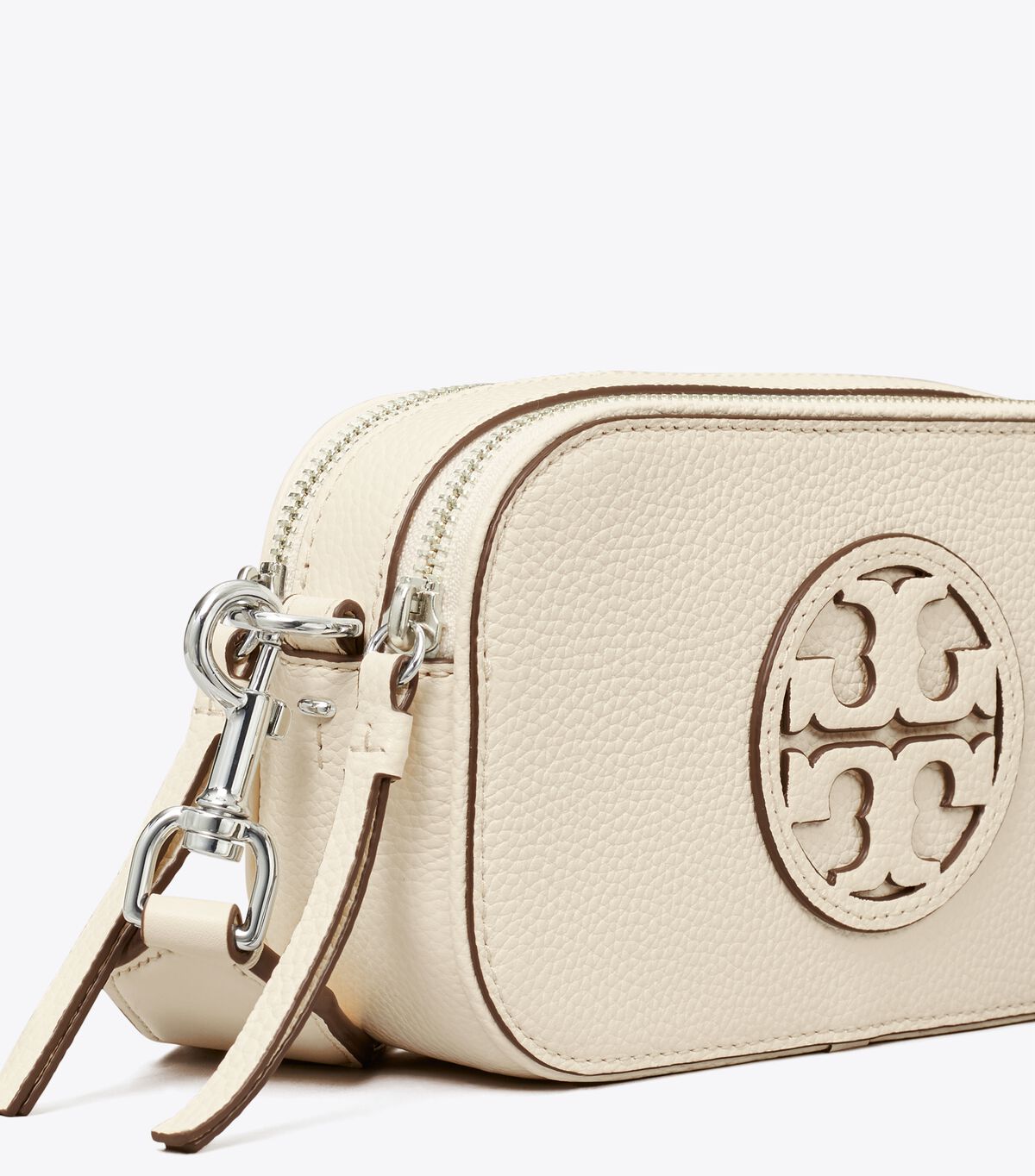 Tory Burch White Mini Miller Crossbody Bags