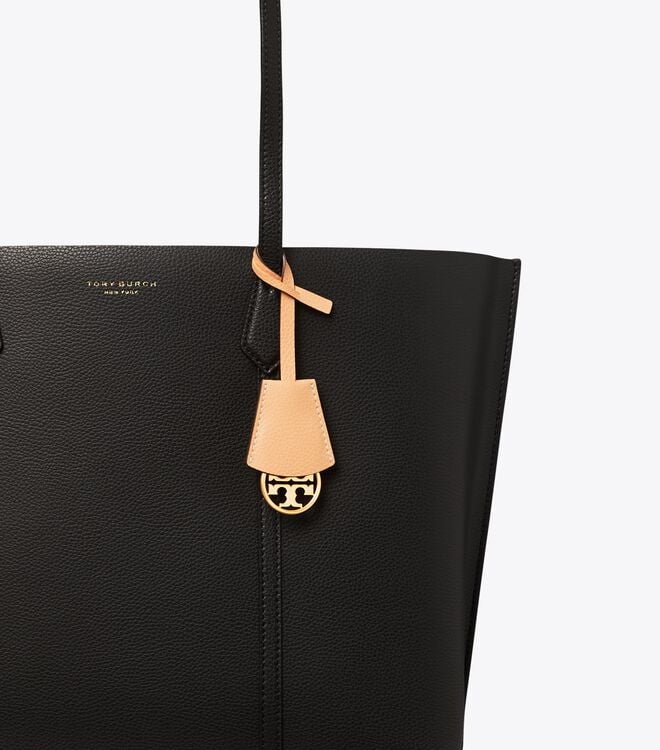 Tory Burch Black Perry Tote Bags