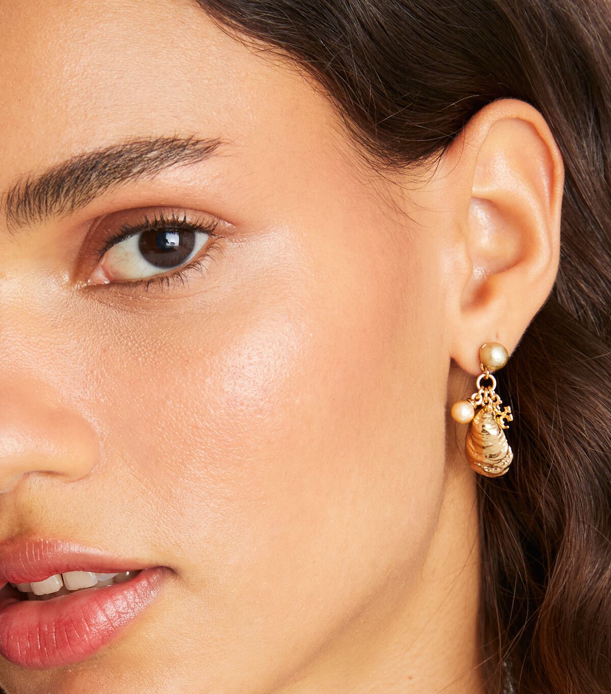 Tory Burch Gold Kira Charm Earrings