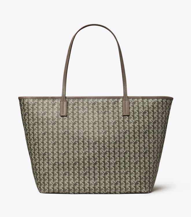 Tory Burch Grey Ever-ready Zip Tote Bags