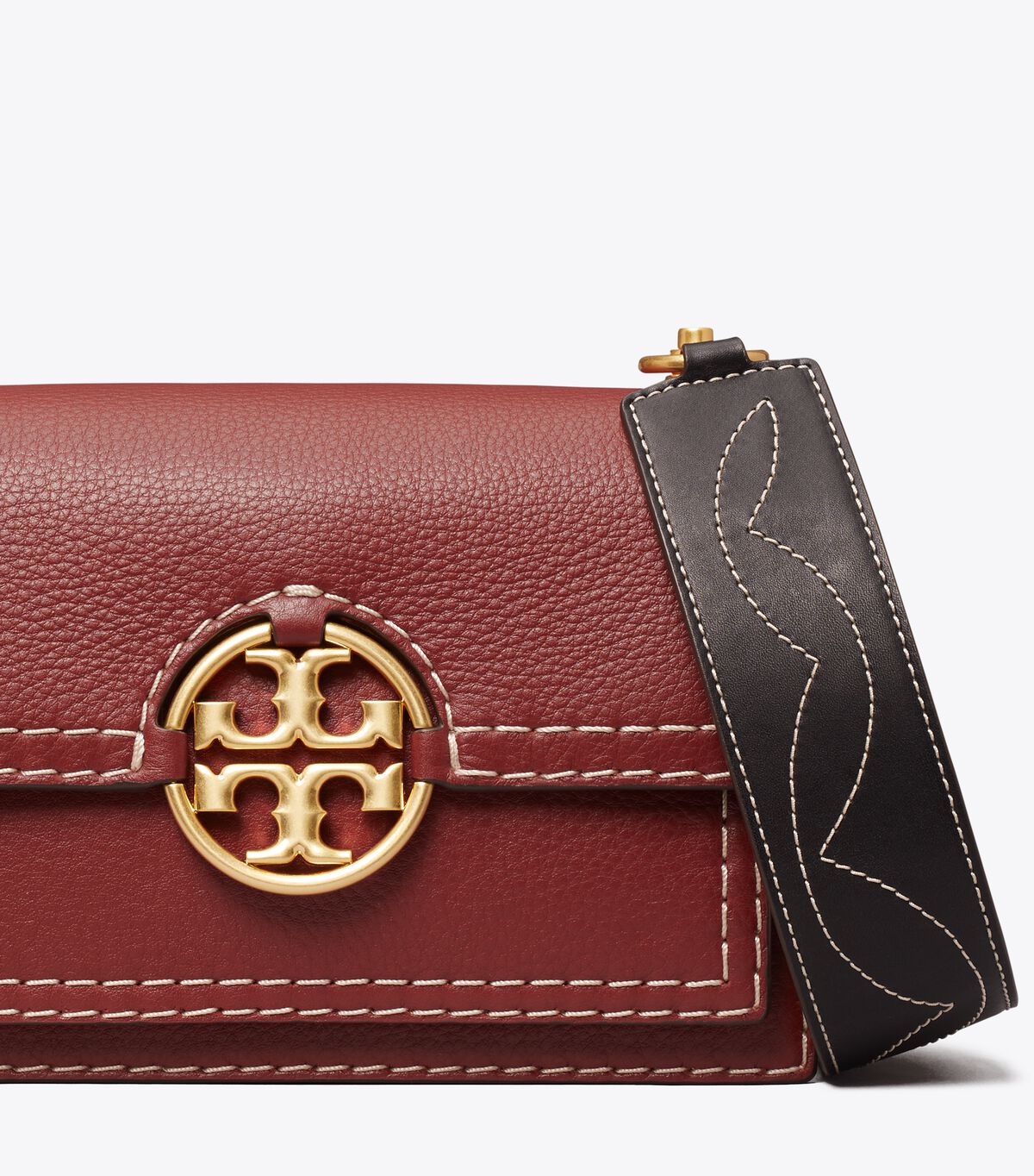 Tory Burch Red Small Miller Western Flap Shoulder Bags