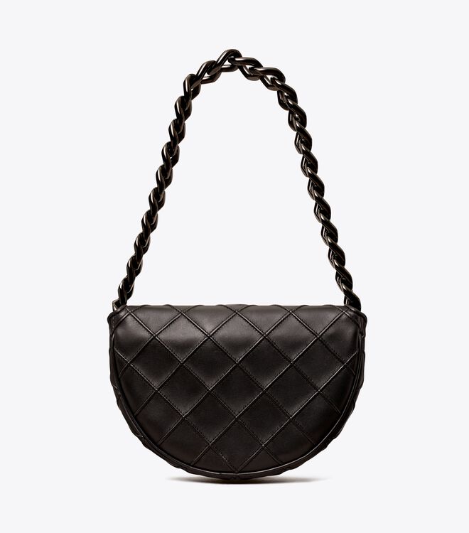 Tory Burch Black Fleming Soft Mini Bag