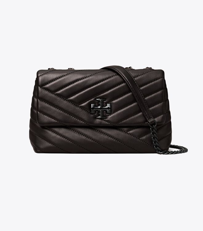 Tory Burch Black Small Kira Chevron Convertible Shoulder Bags
