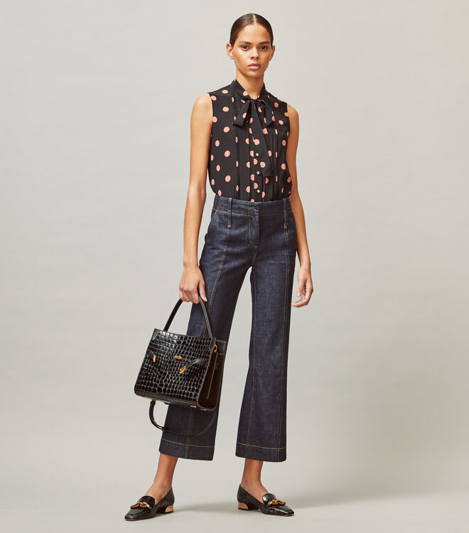 Tory Burch Black Jessa Ballet Flats