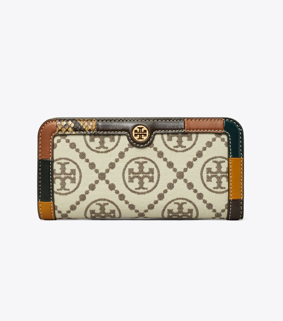 Tory Burch Beige T Monogram Wallets