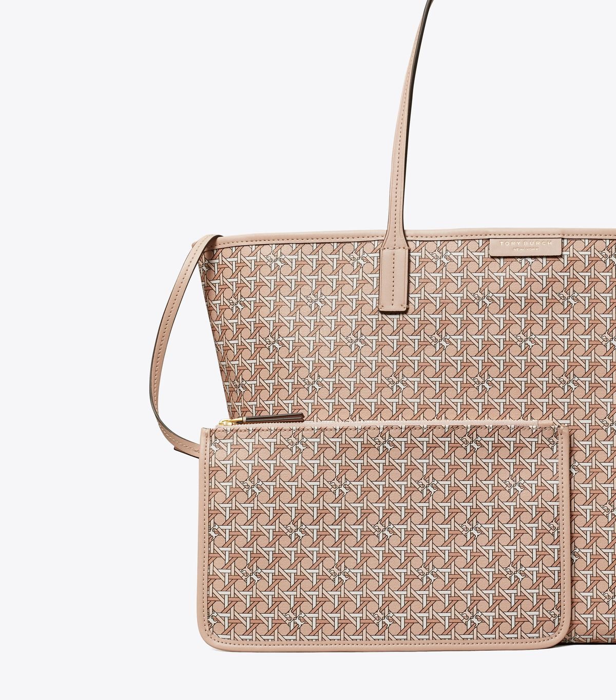 Tory Burch Beige Ever-ready Zip Tote Bags