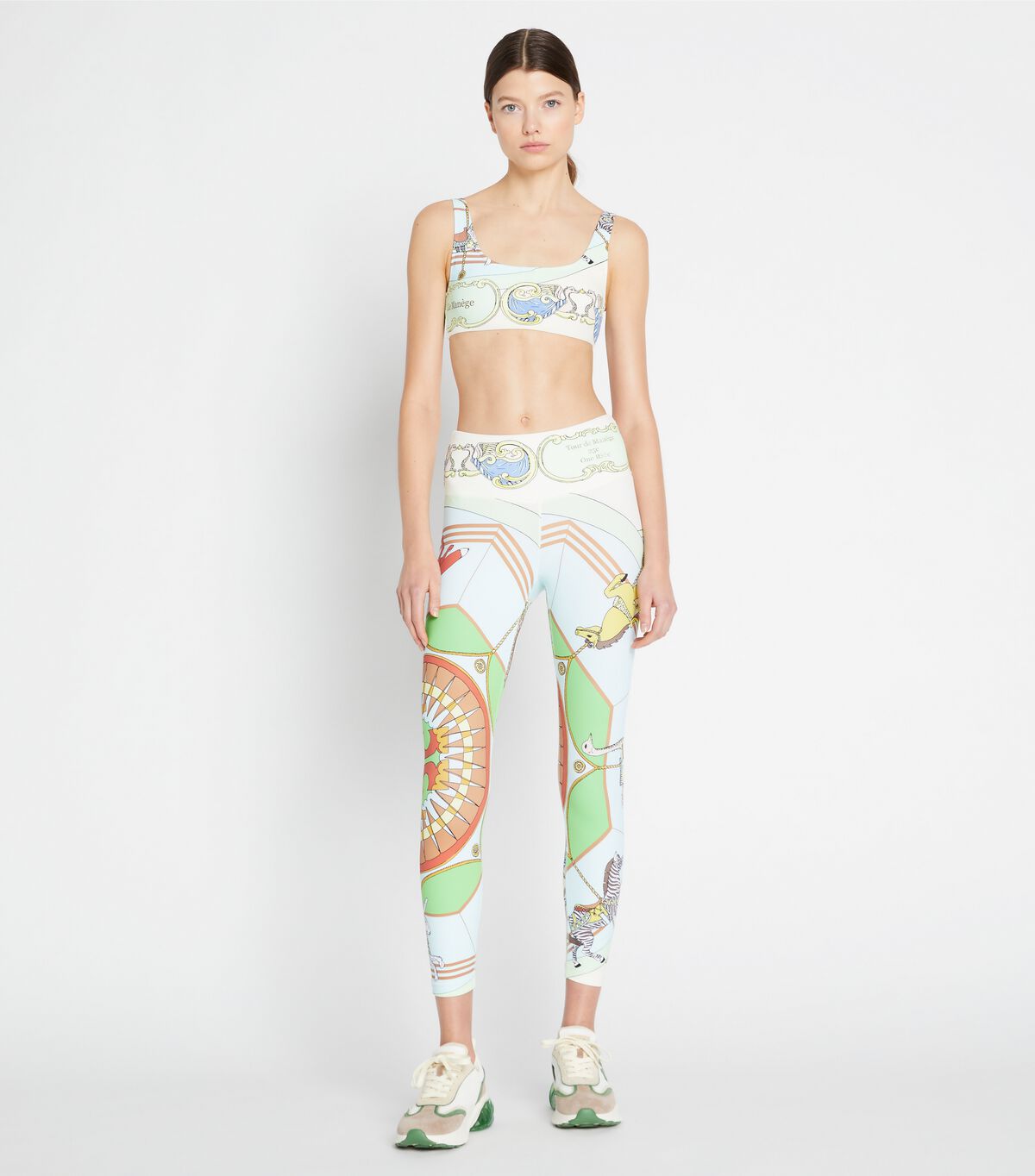 Tory Burch Blue Printed Scoop-back Bras