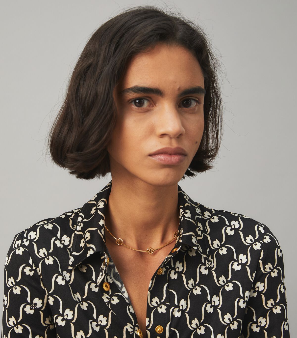 Tory Burch Gold Miller Stud Necklace